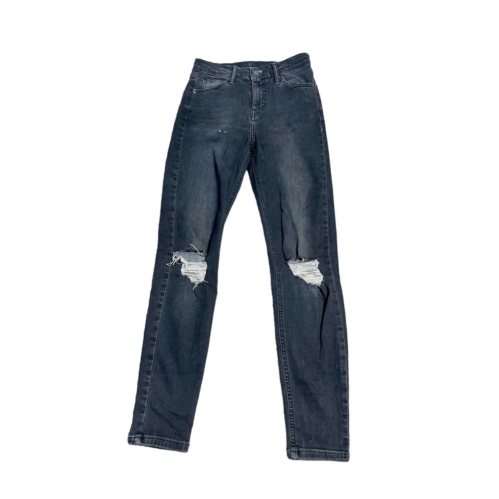 TopShop Black Skinny Denim Jamie Jeans 26” x 30”